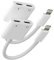 Adaptador de auriculares para iPhone (2 en 1), 2 unidades Aux a cargador rápido, divisor de audio Apple MFI, cable de carga, cargador rápido, accesorios para 14, 13, 12, 11, Pro Max 8, 7 Plus, 6, 5