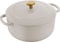 BALLARINI Bellamonte Casserole Dish, Roasting Dish, Dutch Oven, Enamelled Cast Iron, Round, 22 cm, 3 L, Ivory White