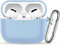 Upeak Silicone Cover per AirPods PRO 2ª Generazione 2022, Custodia Protettiva Morbida per Apple AirPods PRO 2, Supporta la Ricarica Wireless, con Moschettone, Lilla