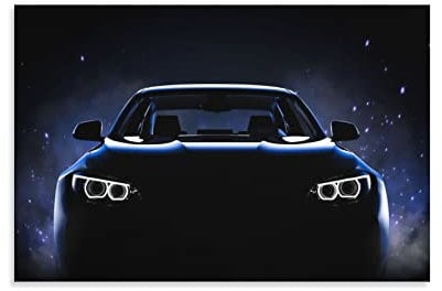 Supercar Poster für BMW Auto M5 Sportauto-Poster, dekoratives Gemälde, Leinwand, Wandposter, Wandbild und Kunstbild, modernes Familien-Schlafzimmer, Dekoration, 30 x 45 cm