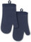 KitchenAid Ribbed Soft Silicone Oven Mitt 2-Pack Set, Ink Blue, 7.5x13