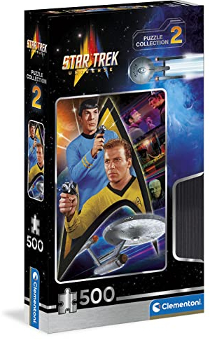 Clementoni - 35141 - Puzzle Star Trek, Puzzle 500 Teile Für Erwachsene Und Kinder 14 Jahren, Geschicklichkeitsspiel Für Die Ganze Familie