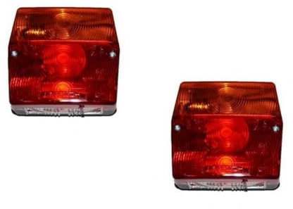 Aspöck 2 Stück Minipoint Anhänger Rückleuchte 5-pol Bajonettanschluss - LED, Rot, Polykarbonat, Traktor, LKW, Rückleuchten