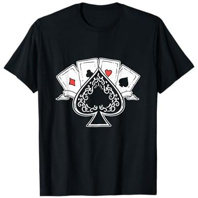 Ace Spades Pokerspieler T-Shirt