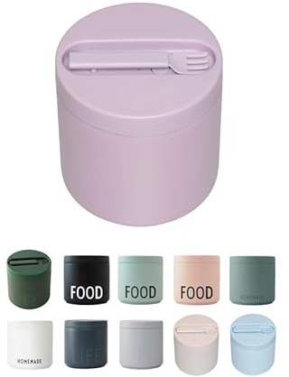 Design Letters Contenitore Termico per Alimenti Caldi | Thermos Pasta e Lunch Box Termico | Portapranzo Termico per Alimenti e Portavivande Termico | Thermos per Cibo Caldo | Scaldavivande 530 Ml