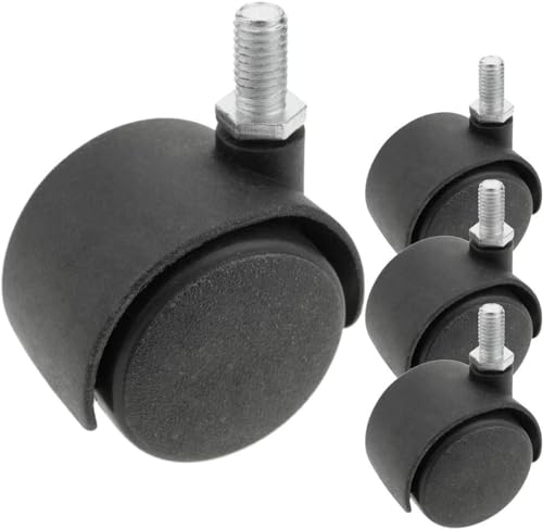 Kippen 1615X1 - SET DI 4 RUOTE GEMELLATE DA MM.40 CON PERNO FILETTATO M8