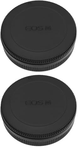 LT Easiyl 2 Sets Capuchon de Corps d'appareil Photo et Couvercle de Capuchon d'objectif Arrière Compatible avec Canon EOS EF-M Couvercle de Capuchon d'objectif d'appareil Photo sans Miroir