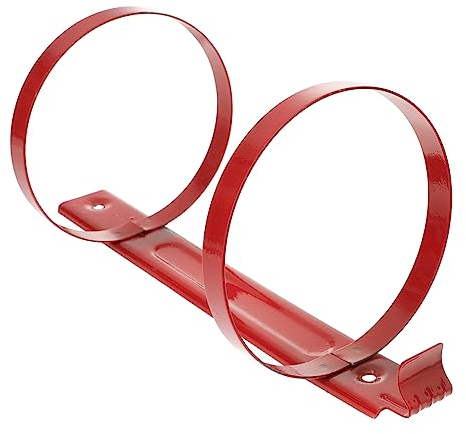 SOESFOUFU Kleiderbügel 1stk Halterung Für Feuerlöscher Feuerlöscherhalterung Aus Eisen Wandhalterung Verstellbare Wandregale Feuerlöscher Haken Wandbehang An Der Wand Montiert Rot