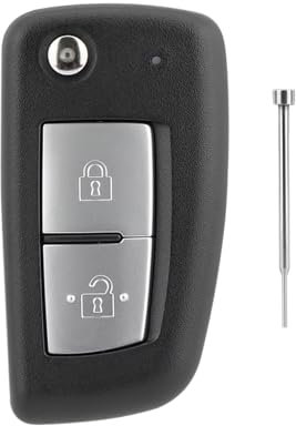 2 Buttons Car Key Case For Nissan Juke For Nissan X-Trail T32 Nissan Juke F15 Nissan Micra K14 FNissan Pulsar C13 Nissan Qashqai J11 with Pin Removal Tools (2 Buttons)