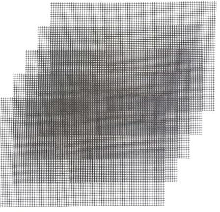 simarro Lot de 5 grilles carrées en maille pour pot de fleurs, 30 x 20 cm, pour bonsaï, empêche les fuites de terre, tapis en maille pour plantes en pot de jardin et d'extérieur (5)