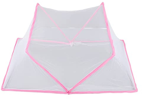 Moskitonetz Bett, 127 X 68,6 X 50,8 cm, Faltbar, Tragbar, Belüftetes Schlafzimmer-Moskitonetz-Zelt, Feinmaschiges Kinderbettzelt Reisen, Sommer, Schlafzimmer, Camping