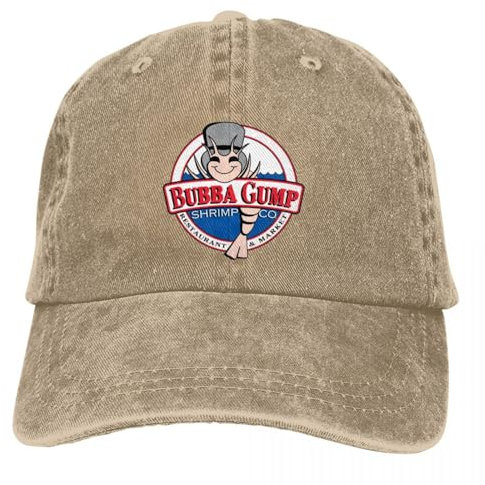 Bubba Gump Shrimp Basecap Cap Accessoires Casual Distressed Washed Snapback Hut Unisex Outdoor Workouts Caps Hut Baumwolle, für alle Jahreszeiten