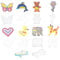 9PC Hammer Shape Clear Fuse Tray, Craft Tray w/ DIY Template, No Beads