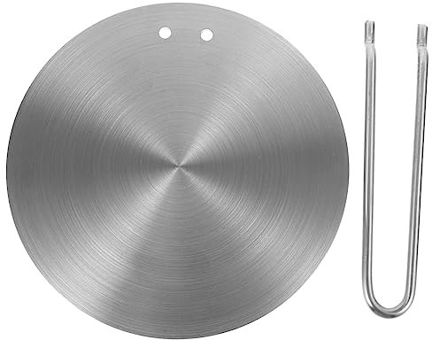 Ciieeo Adattatore per Piastra di Cottura A Induzione da 18 Cm Diffusore di Calore in Metallo per Fornello A Gas Piastra di Conversione per Piano Cottura Facile da Pulire