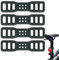Fahrrad Silikonband, 4 Stück Fahrrad Stretch Gummiringe Taschenlampe Gummiband Halterung, Fahrrad Befestigungsband Silikon Lenker Halter Für Taschenlampe LED Fahrradlicht - Schwarz