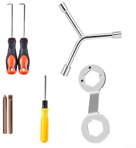 Zilimontt Washing Machines Disassembly Tool Set,7Pcs Washing Machines Wrench Cross Screwdriver Screw Nut Disassembly Tool Set,Cross Screwdriver,Nut,Disassembly Tool,Wrench Socket