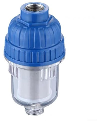 Prefiltro de calentador de agua de acero inoxidable, reduce la acumulación de incrustaciones, diseño transparente para monitoreo