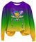 Sweatshirt für Damen, Karnevals-Thema Damen T-Shirt Karneval 3/4 Arm Shirt Tech-Stretch Lässige T-Shirt Oberteile lässig Floral gedruckt Mode Oberteile Frauen Karneval Geschenke Sweatshirt