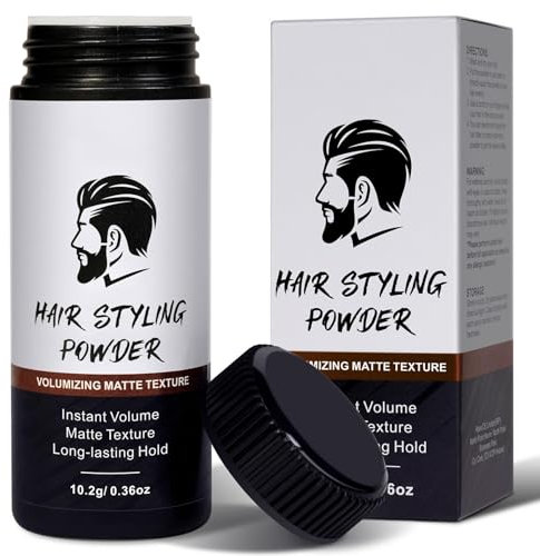 Poudre Coiffante pour Homme,Poudre texture,Hair Volume Powder, Gardez des cheveux doux et duveteux toute la journée, poudre volumisante et texturisante, Tenue Longue Durée - Facile à Appliquer (1pc)