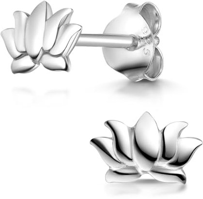 MATERIA by Matthias Wagner Lotus Ohrstecker Silber 925 Ohrring Lotusblume Damen Ohrschmuck SO-202