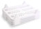 Gurlideo 10 Packs Clothes Storage Tray T-Shirt Organiser Clothes Tray Stackable for Shirts, T-Shirts, Shorts, White (33x25.5cm)