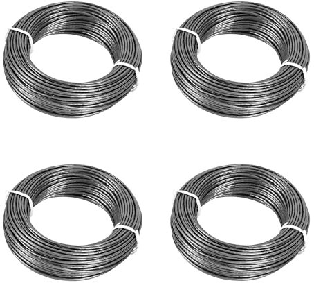 Flaveano Hilo Desbrozadora para Bosch Cortabordes, 4pcs 24 m 1,6 mm para Todos los Carretes