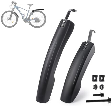 VODHXA Fahrrad Schutzblech Set für Canyon Pathlite 2020, Einstellbar Vorne Hinten Mudguard Schutz für 24-29 Zoll MTB Rennrad, Spritzwasser Schmutz, Schnelle Demontage,B