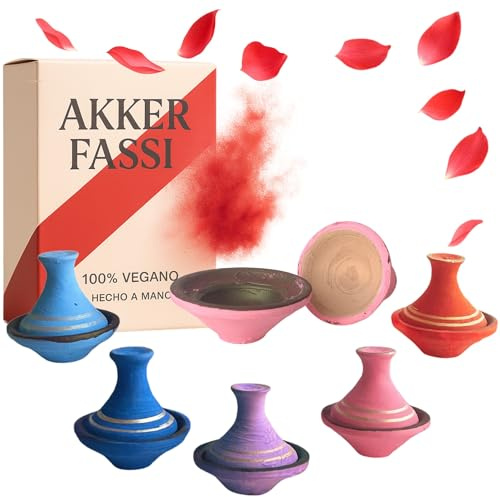 Craft & Care – Aker Fassi Pintalabios Marroquí – Labial de Cosmética Ancestral - Maquillaje Vegano de Larga Duración - Sostenible, Color Intenso y Duradero.(Color Rosa)
