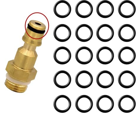 O Rings Rubber Washers,20Pcs Rubber O Rings for Pressure Washer | Seals Rubber Seals Gaskets for Automotive Faucet Pressure Washer Plumbing Air or Gas Repair Karcher K2 K3 K4 K5 K7 K4(5mm ID)