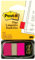 Post-it Flags, 50/Dispenser, 1 Dispenser/Pack,1 in Wide, Bright Pink (680-21)