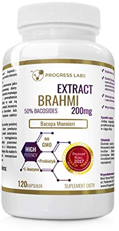 PROGRESS LABS BacopaMonnieri 200 mg Ext. 50% Bacosides, 120 capsule