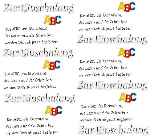 alles-meine.de GmbH 30 TLG. Set Sticker/Aufkleber - Text Zur Einschulung Schulanfang Schultüte Stifte Schulbeginn Schule