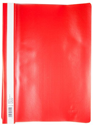 10 Schnellhefter DIN A4 / PP / extra stark / Farbe: rot