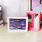 DeerBird 3D Dynamic Sand Bild Lila Starry-Stil doppelte Farbe Rahmen Sand Art Befestigen Spiegel Desktop Decor