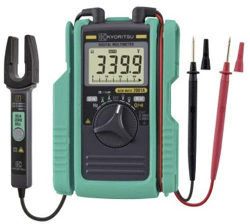 Kyoritsu KEW Mate 2001A Multimetro manuale, pinza amperometrica digitale CAT II 600 V, display CAT III 300 V (Coun
