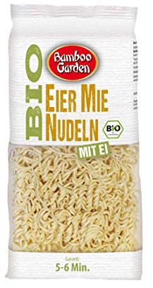 Bamboo Garden Bio Eier Mie Nudeln, 250 g (Verpackungsdesign kann abweichen)