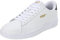 PUMA Smash V2 L, Sneakers Unisex - Adulto, Bianco Puma White Puma White Peacoat Puma Team Gold, 44.5 EU
