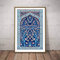 Bilder, Poster, Gemälde, Türkische Fliese des Lebens Aquarell Drucke Traditionelle Osmanische Blumen Wandkunst Bild Leinwand Poster Home Wall Decor Poster Vintage-Kunst - 50X70Cm