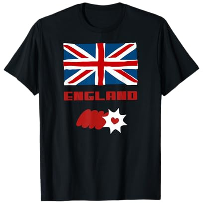 Supporter Foot Angleterre Fan Anglais Maillot Drapeau cadeau T-Shirt