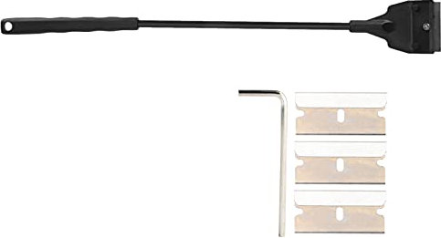 Aquarium Algae Cleaner, Long Handle Glass Cleaner for Small Aquarium with 4 Blades, Detachable Razor Blade Glass Cleaning Tool for Aquarium (Standard Scraper)