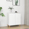 WIFESE Sideboard mit Massivholz-Beinen Weiß 60x35x70 cm Komodenschrank KüChenschrank Komode Schrank Klein Flurschrank Schrank Mit Schubladen Schrank Schmal Wohnzimmer Küche Flur Sideboard