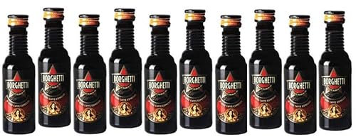 BORGHETTI LIQUORE AL CAFFE' MIGNON MINIATURE 10 BOTTIGLIE DA 5 CL