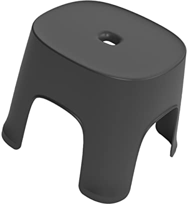 Veemoon 1 Stück Kunststoffstuhl Weißer Hocker Badezimmerhocker Für Kinder Weißer Tritthocker Anti- Duschhocker Kinderhocker Kinderstuhl Kunststoffhocker Schwarze