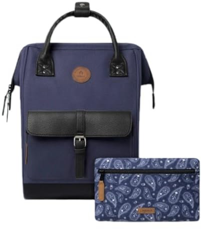 Cabaïa - Adventurer Rucksack Dusseldorf Medium 18L - Wasserabweisend - Laptopfach bis zu 13 Zoll - 2 Vordertaschen - vegan zertifiziert - Rucksack für Reisen und Arbeit, Damen & Herren - Violett