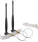 Eightwood WLAN Antenne WiFi Antenne 2.4ghz 5.8ghz 6dBi RP SMA Antenne IPX IPEX Antenna + U.FL to RP-SMA antennenkabel Für WLAN Antenne PC Router Bluetooth Mainboard PCIE Wireless Network Card
