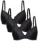Coconuda Confezione da 3 Reggiseni Papavero Nero 4