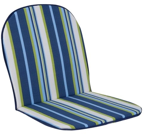 PATIO Stuhlauflage Niedriglehner 79 x 44 cm Atholl Monoblock Auflage Sitzkissen blau Streifen