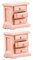 BESTonZON 2st Puppenhaus-nachttisch Mini-hausmöbel Mini-puppenhausmöbel Miniaturhaus Puppenmöbel Für 12-Zoll-Puppen Holzzubehör Schreibtischaufsatz Spielzeug Hölzern Kleiner Schrank Ob11