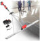 Outil vibrant pour béton,kit vibrant pour chape en béton électrique,règle de nivellement de surface en béton alimentée par batterie, Structure Fixe Triangulaire pour Chape en béton ,1.5M,2battery