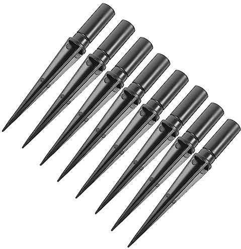 ORFOFE 10 Stück Kunststoff Erdspieße Für Solarleuchten Robuste Gartenlampenpfähle Mit Entwässerungsdesign Für Außenbereich Wetterfest Und